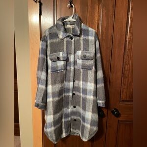 SO fuzzy long jacket!